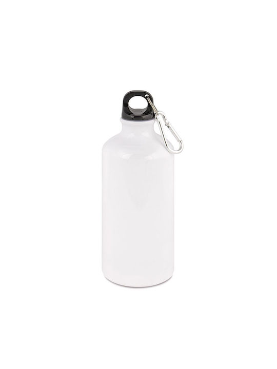 Koupakoupa Wednesday Jenna Ortega Αθλητικό Παγούρι Αλουμινίου 500ml Λευκό