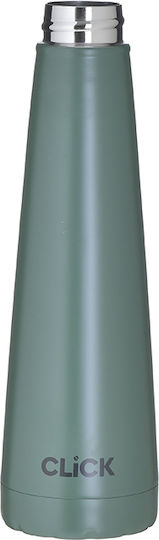 Click Flasche Thermosflasche Rostfreier Stahl 450ml Dark Green