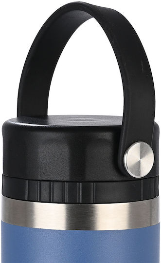 Estia Travel Chug Save the Aegean Recyclable Stainless Steel Thermos Bottle BPA Free 500ml Blue