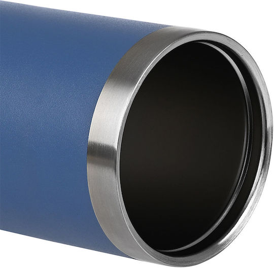 Estia Travel Chug Save the Aegean Recyclable Stainless Steel Thermos Bottle BPA Free 500ml Blue