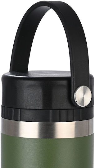 Estia Travel Chug Save The Aegean Recyclable Thermos Bottle Stainless Steel BPA Free 500ml Forest Spirit