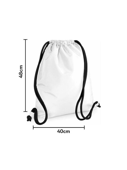 Koupakoupa Unicorn Pattern Τσάντα Πλάτης Γυμναστηρίου Λευκή