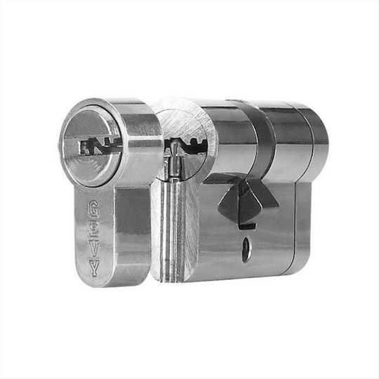 Gevy Cilindru de Încuietoare De Securitate 60mm (27-33) cu 5 Chei Argintiu