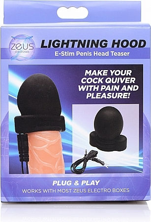 Zeus Electrosex Lightning Hood E-stim für Elektrostimulation in Schwarz Farbe