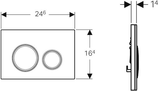 Geberit Sigma 21 Flush Plate Dual Flush