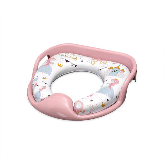 Lorelli Toddler Toilet Seat Princess with Handles & Pink Cushion