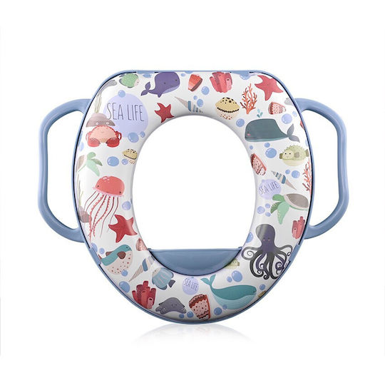 Lorelli Toddler Toilet Seat Sea with Handles & Blue Cushion