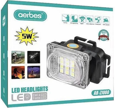 Aerbes Rechargeable Headlamp LED Black