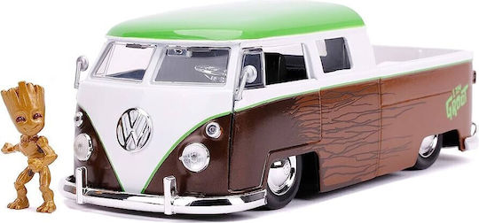 Jada Toys Marvel: Groot & 1963 Volkswagen Fahrzeug Actionfigur im Maßstab 1:24