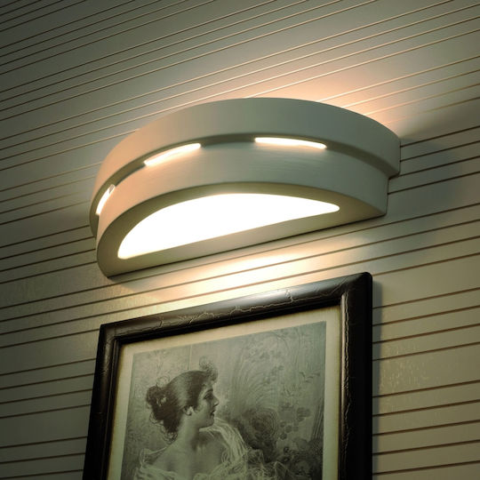 Sollux Helios Modern Lamp Wall with Socket E27 White 50x20x20cm