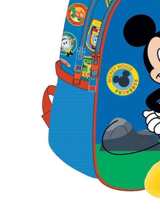 Must Disney Mickey Mouse Adventure Seeker Σχολική Τσάντα Πλάτης Νηπιαγωγείου σε Μπλε χρώμα