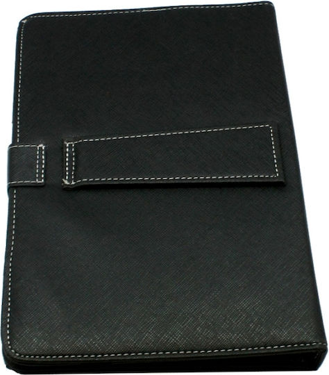 Micro USB Flip Cover With Keyboard In English US Black (Universal 8")