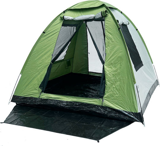 Panda Open Air Summer Camping Tent Igloo Green for 4 People 240x240x175cm