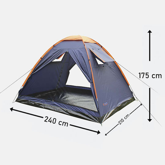 Escape Trail IV Καλοκαιρινή Σκηνή Camping Igloo Μπλε για 4 Άτομα 240x240x175εκ.