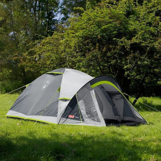 Coleman Darwin 3 Plus Camping Tent Tunnel Mountaineering Grey With Double Cloth 4 Seasons For 3 People Waterproof 3000mm 320x180x130cm