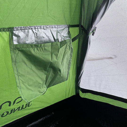 Panda Junior I Καλοκαιρινή Σκηνή Camping Igloo Πράσινη για 2 Άτομα 205x150x105εκ.