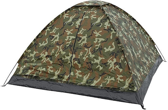 Mil-Tec Καλοκαιρινή Σκηνή Camping Igloo Ορειβασίας Χακί για 3 Άτομα Αδιάβροχη 20x145x100εκ.