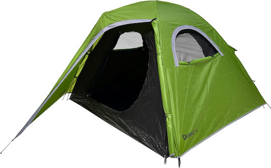 Grasshoppers Dorset 4 Σκηνή Camping Igloo Πράσινη με Διπλό Πανί 3 Εποχών για 4 Άτομα 415x245x145εκ.