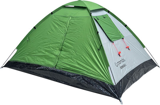 Panda Junior I Καλοκαιρινή Σκηνή Camping Igloo Πράσινη για 2 Άτομα 205x150x105εκ.