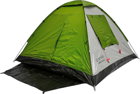 Panda Junior I Καλοκαιρινή Σκηνή Camping Igloo Πράσινη για 2 Άτομα 205x150x105εκ.