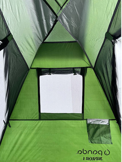 Panda Junior I Καλοκαιρινή Σκηνή Camping Igloo Πράσινη για 2 Άτομα 205x150x105εκ.
