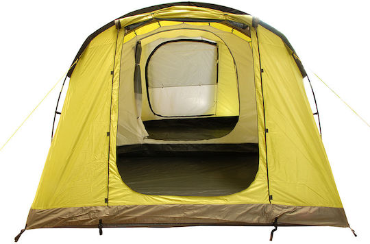 Grasshoppers Σκηνή Camping Τούνελ Κίτρινη με Διπλό Πανί 3 Εποχών για 8 Άτομα 410x255x185εκ.