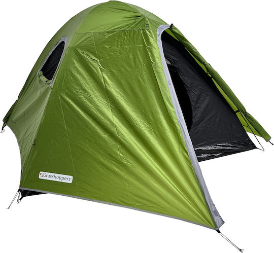 Grasshoppers Dorset 4 Σκηνή Camping Igloo Πράσινη με Διπλό Πανί 3 Εποχών για 4 Άτομα 415x245x145εκ.