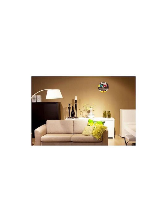 Nextime Silent Ceas de Perete Sticlă Multicolor Ø70cm