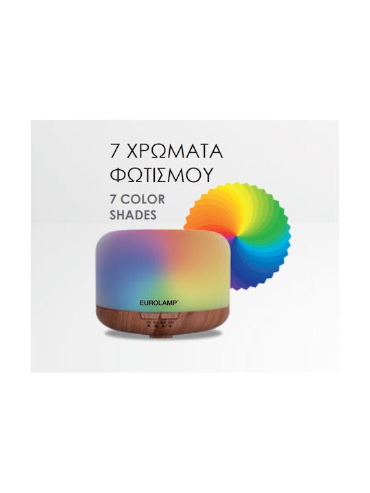 Eurolamp Led Ultrasonic Aromatherapy Diffuser with Timer White 260ml 300-96000