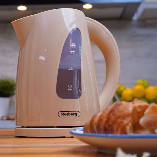 Rosberg R51230B Kettle 1.7lt 2200W Beige