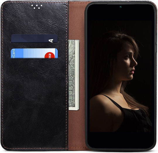 Vivo Book Δερματίνης / Σιλικόνης Μαύρο (Vivo Y22S / Y35)