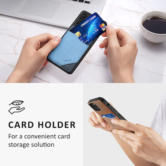 Kalibri Back Cover Piele artificială Albastru (Galaxy A53)