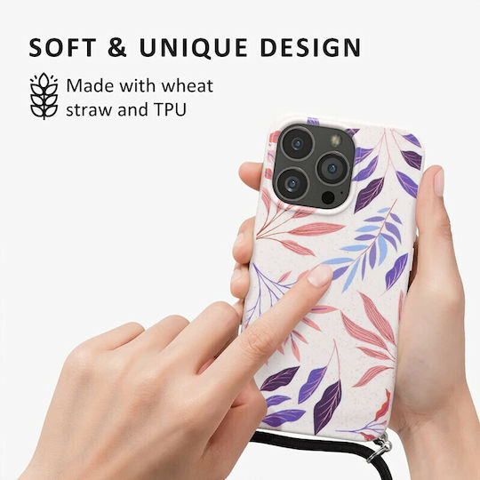 Kalibri Design Back Cover Silicone with Strap Blue (iPhone 13 Pro)