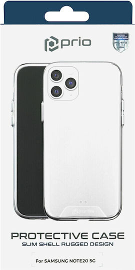 Prio Protective Cover Back Cover Σιλικόνης 1.3mm Διάφανο (Galaxy Note 20)