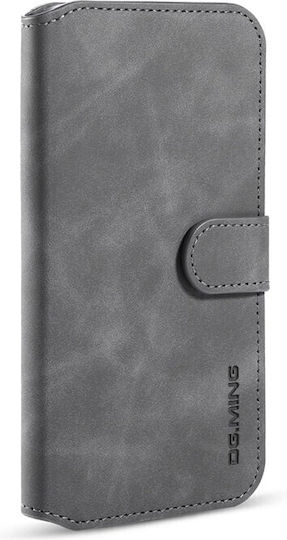 DG.MING Retro Wallet Synthetic Leather Gray (iPhone 11)