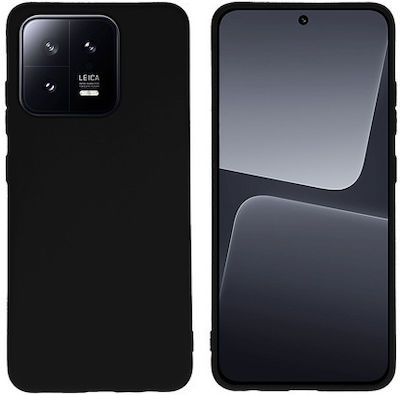 Vivid Matte Umschlag Rückseite Silikon Schwarz (Xiaomi 13) VISIMAT293BK