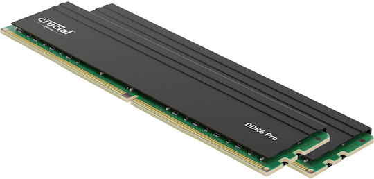 Crucial Pro 64GB DDR4 RAM cu 2 module (2x32GB) și Viteză 3200
