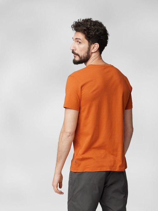 Fjallraven Men's Athletic T-shirt Short Sleeve Orange