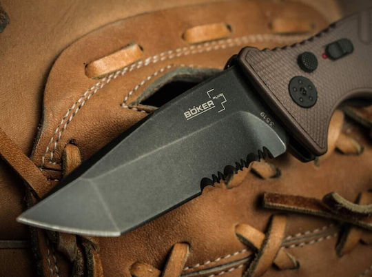 Boker Plus Strike Джобно ножче Автоматичен Кафяв в Калъф