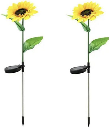 Set of 2 Stake Solar Lights Torches