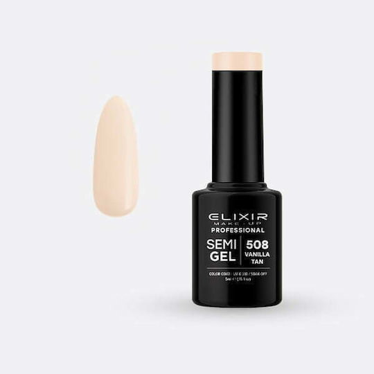 Elixir Semi Gel Ημιμόνιμο Βερνίκι Νυχιών 508 Vanilla Tan 5ml