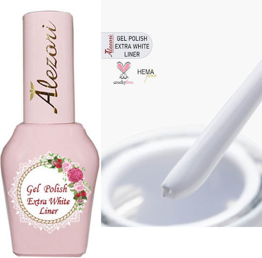 Alezori Liner Gel Νυχιών Extra White Liner 15ml