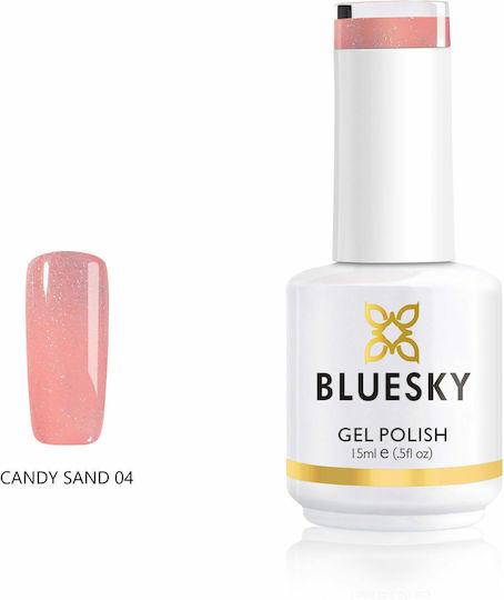 Bluesky Candy Sand Halb-permanenter Nagellack 04 15ml 1Stück