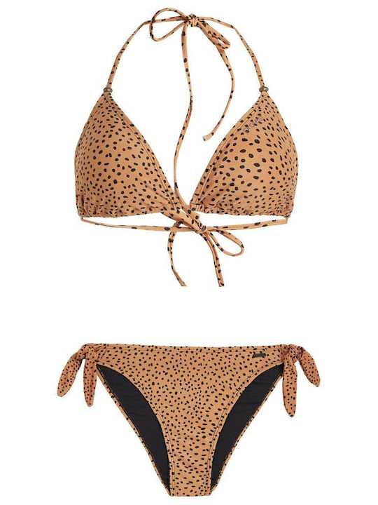Set Bikini Τριγωνάκι Καφέ