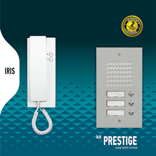CTC Prestige Σετ Θυροτηλεφώνου Ασημί