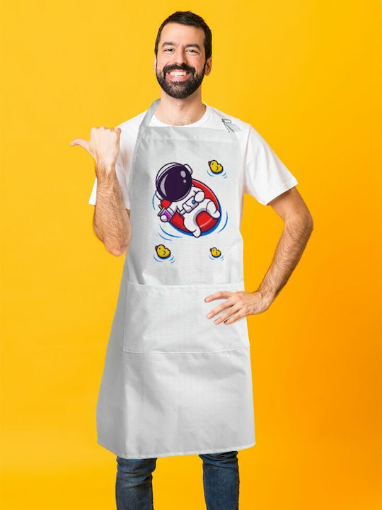 Koupakoupa Șorț de Bucătărie Albă KP_2527_APRON-BBQ-ADULT 1buc