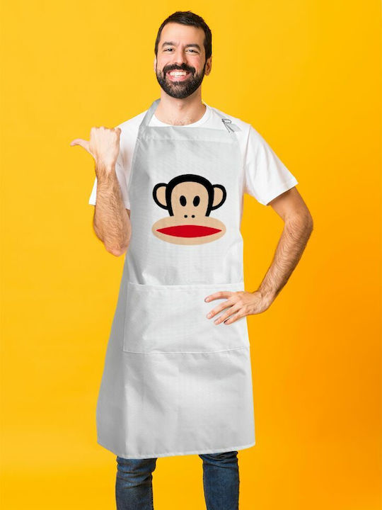 Koupakoupa Küchenschürze Weiß KP_1211_APRON-BBQ-ADULT 1Stück