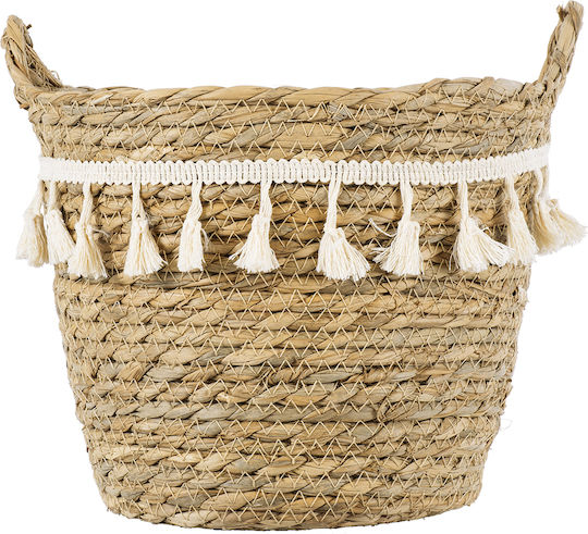 GloboStar Santorini Κασπώ Macrame Μπεζ με Βάση 20x20x20εκ.
