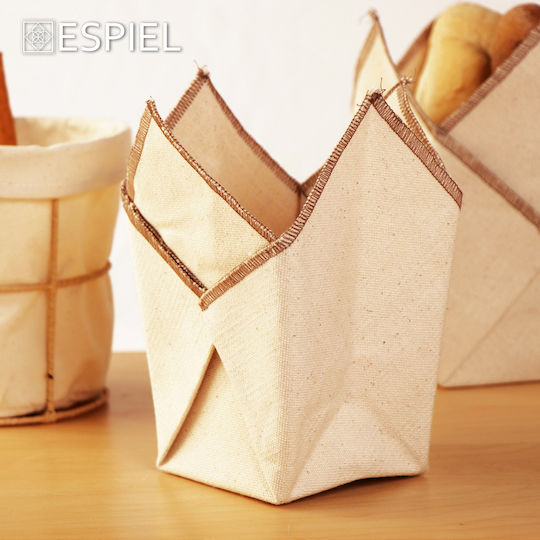 Espiel Φάκελος Καλάθι Ψωμιού Υφασμάτινο Καφέ 11x11x21cm
