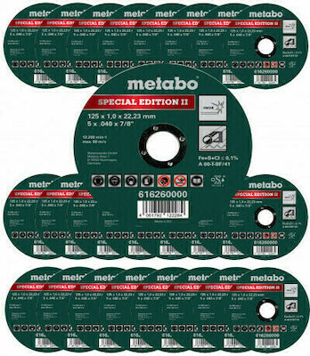 Metabo Τροχός Κοπής Inox Slicer/Coarse Grater Disc Metal 125mm 1pcs